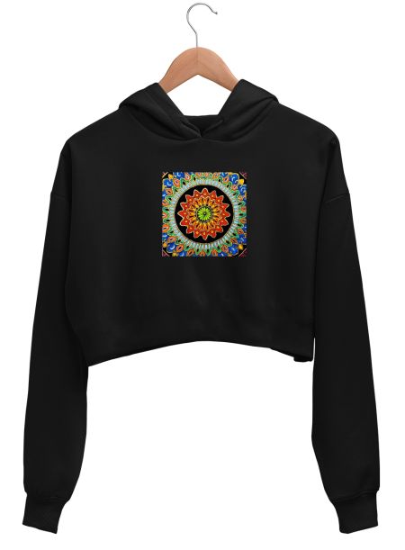 Trippy  Crop Hoodie