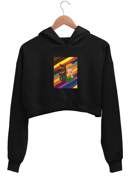 Scooby doo & Shaggy! Crop Hoodie