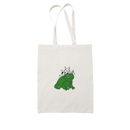 Cowboy Frog  White Tote Bag