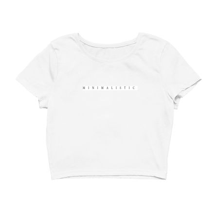 Minimalistic t shirt Crop Top