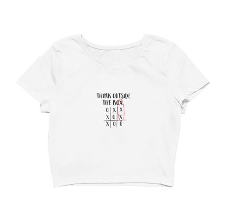 Think Out Of The Box Tshirt Crop Top