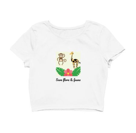 Environmental message Crop Top