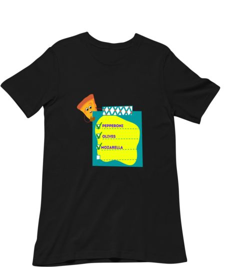 Pizza Toppings Checklist Regular T-Shirt