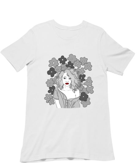 Chic: Curly haired Regular T-Shirt