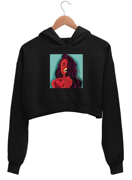 Instant vacation Crop Hoodie