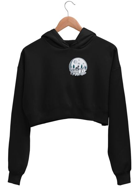 Travel  Crop Hoodie