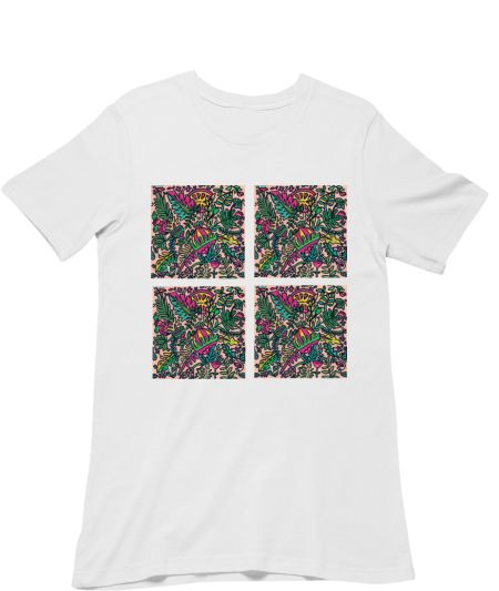 Funky Abstract  Foliages Classic T-Shirt