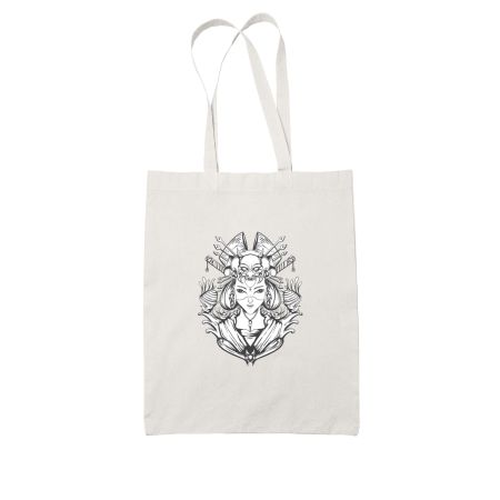 Devils Queen White Tote Bag