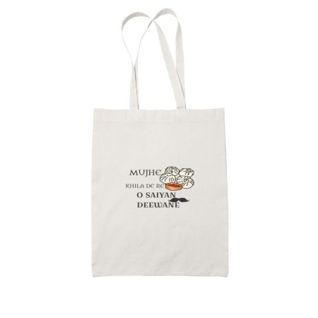 momos love White Tote Bag