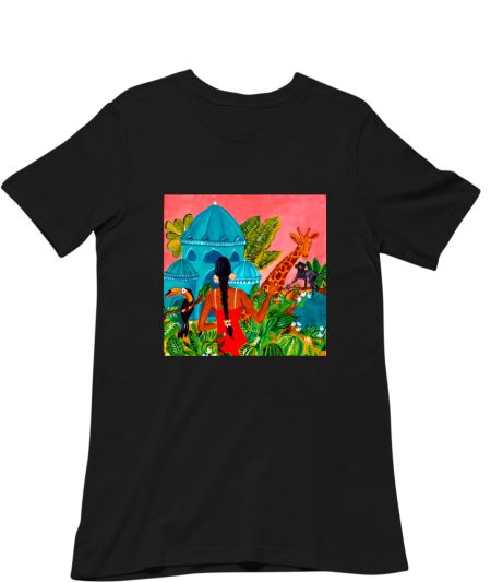 Jungle Queen under the Pink Sky Regular T-Shirt