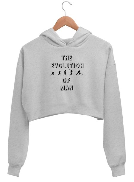 The Evolution of Man Crop Hoodie