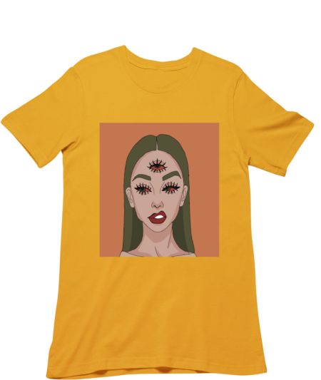 Three eye-Angry girl Regular T-Shirt