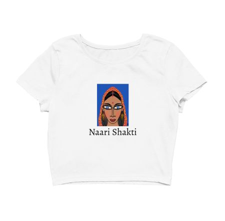 Naari Shakti_ Women Empowerment  Crop Top