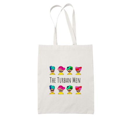 The Turban Men  White Tote Bag