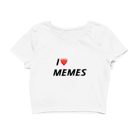 Meme Hoodies, I Love Memes Hoodies Crop Top