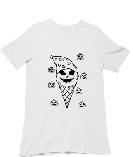 Vintage Spooky Halloween Hat Ice Cream Cone Classic T-Shirt