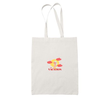 on VACATION White Tote Bag