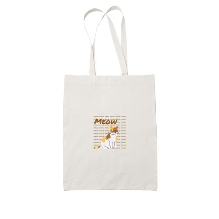 Meow White Tote Bag