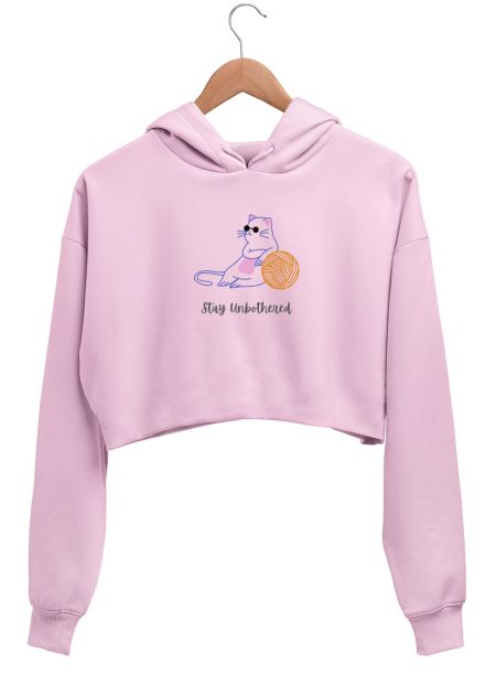 Kawaii cat Crop Hoodie