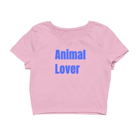 animal lover Crop Top