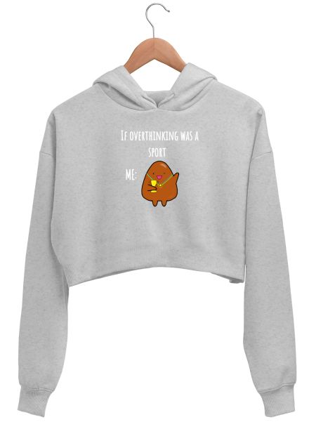 Overthinking Crop Hoodie