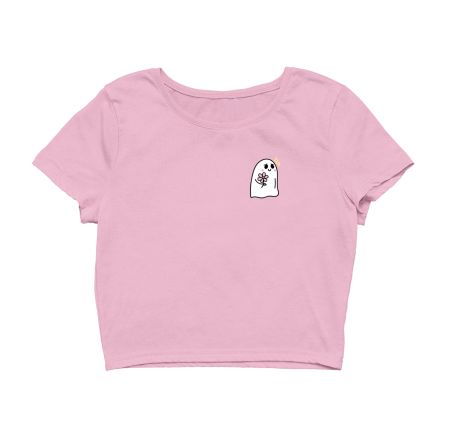 Blushing Ghostie Crop Top