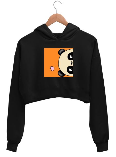 Panda Crop Hoodie