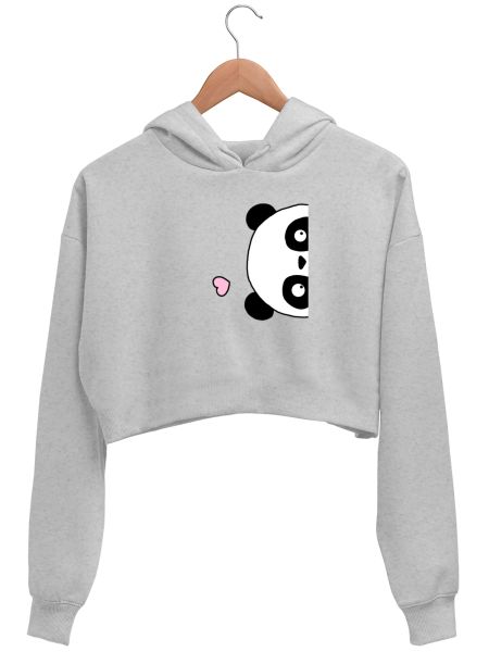 Panda Crop Hoodie