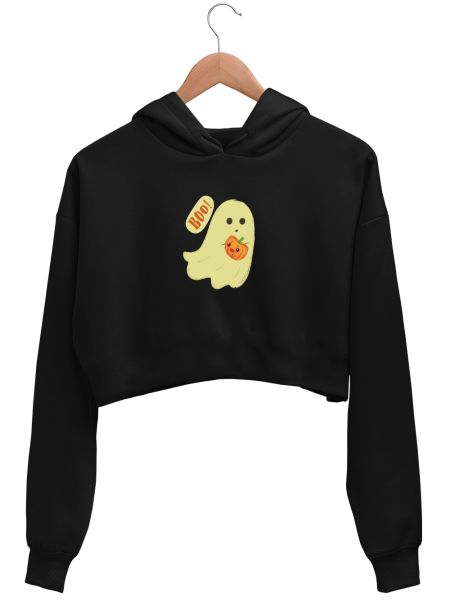 Halloween spirit Crop Hoodie