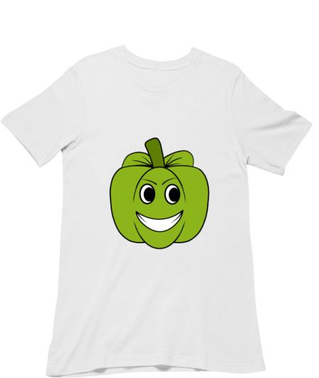 Cute Capsicum Vegan Vegetable Illustration Regular T-Shirt