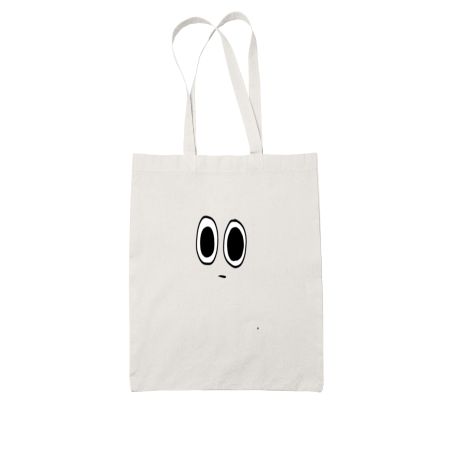 Blank Face White Tote Bag