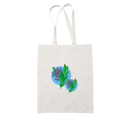 Abstract Floral Blooms White Tote Bag