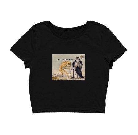 Funny Classical Art Crop Top