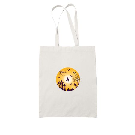 Witch you a happy Halloween White Tote Bag