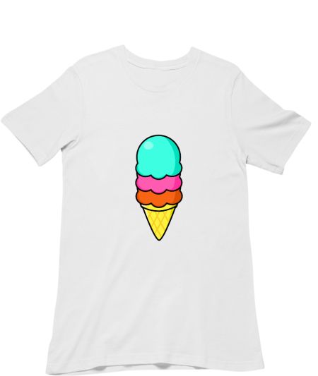 Cute Ice Cream Illustration Regular T-Shirt