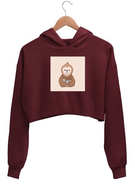 sloth Crop Hoodie