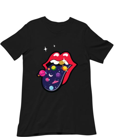 Galaxy Lips Tongue Out Regular T-Shirt