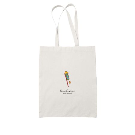 Eco Friendly Festival Vibes - Green Crackers 05 White Tote Bag