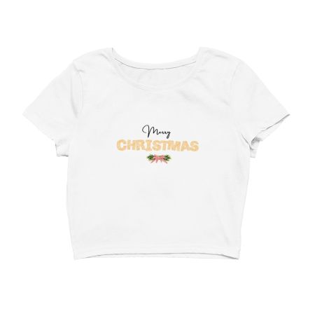 Merry Christmas Crop Top