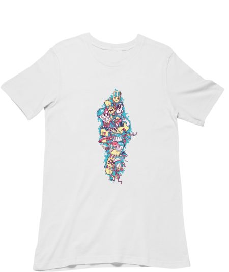 Blue-Pink-Purple Vibrance Regular T-Shirt