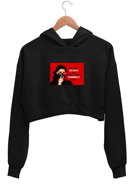 Feminist fav Hoodie Crop Hoodie