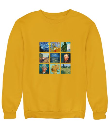 Van gogh art grid  Sweatshirt