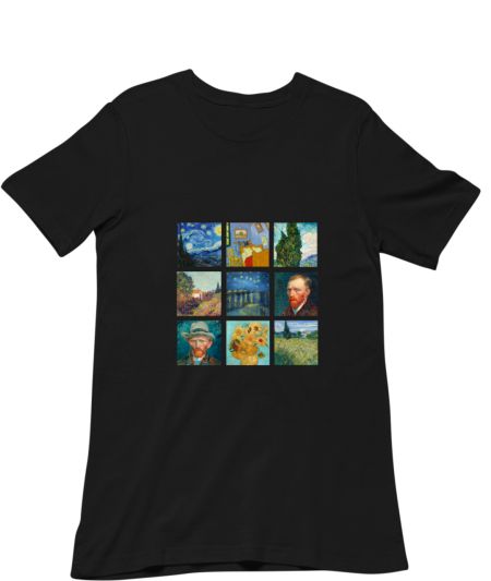 Van gogh art grid  Regular T-Shirt