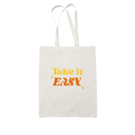 Take it Easy White Tote Bag