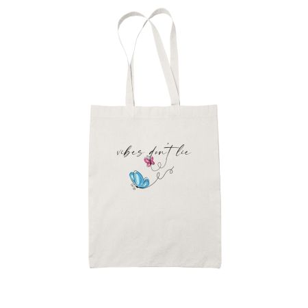 Vibes don't lie White Tote Bag