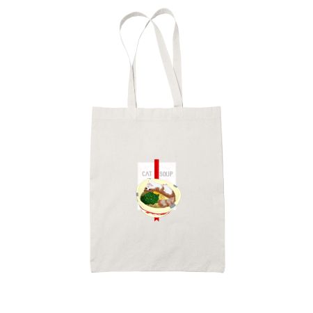 cat soup White Tote Bag