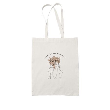 Spread love not hate White Tote Bag