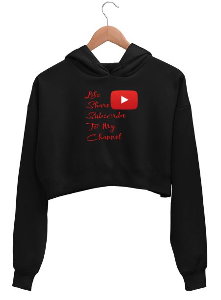 Youtubers Crop Hoodie