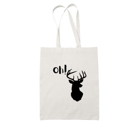 Oh Deer! Pun  White Tote Bag