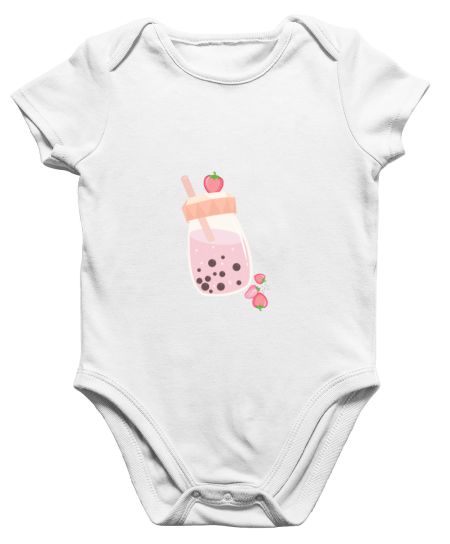 Strawberry boba tea Onesie